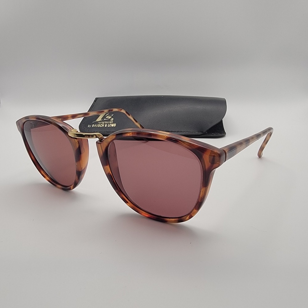 Bausch & Lomb Tortoiseshell Sunglasses Frames Only Womens‎ W1549 w Case
